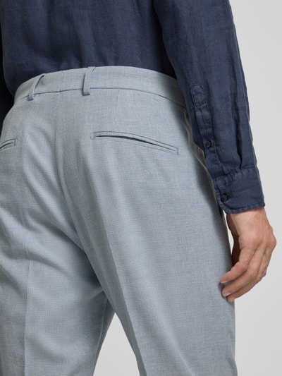 Cinque Tapered Stoffhose mit Leinen-Anteil Hellblau 3