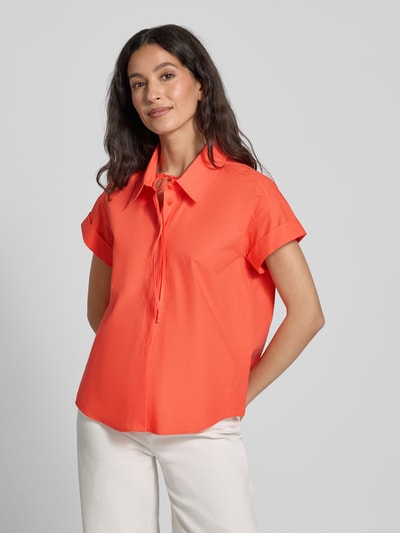 Luisa Cerano Relaxed Fit Bluse mit Kappärmeln Koralle 4