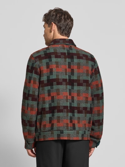 PAUL SMITH Hemdjacke mit Reißverschluss Rostrot 5