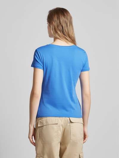 Tom Tailor Denim T-shirt met labelprint Bleu - 5