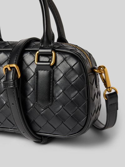 Seidenfelt Handtasche in Flecht-Optik Modell 'KINNA BOWLING BAG' Black 3