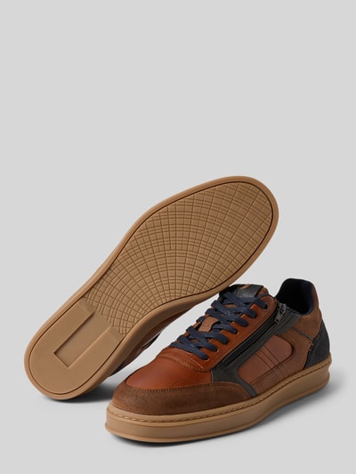 BULLBOXER Sneaker met ritssluiting opzij Cognac - 4