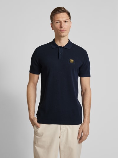 PME Legend Regular Fit Poloshirt mit Label-Badge Marine 4