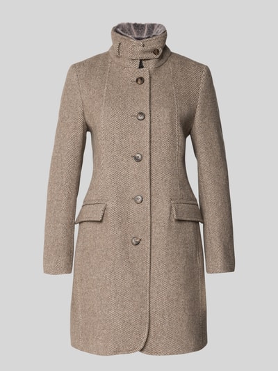 Cinque Płaszcz z listwą guzikową model ‘ASTRALA’ Beżowy melanż 2