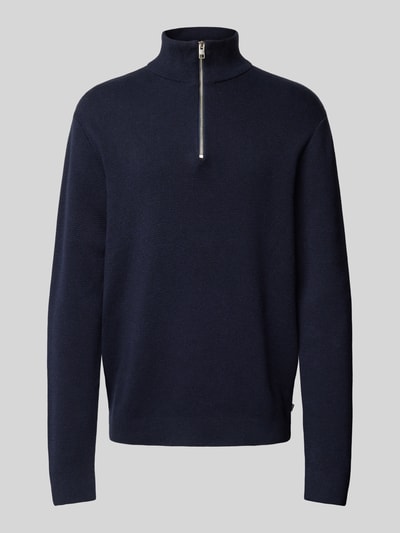 Jack & Jones Premium Troyer mit Label-Detail MOdell 'BLAMILANO' Blau 2