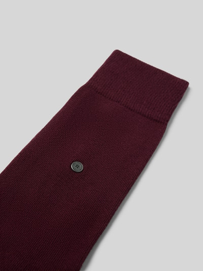 Burlington Socken mit Logo-Detail Modell 'Lord SO' Dunkelrot 2