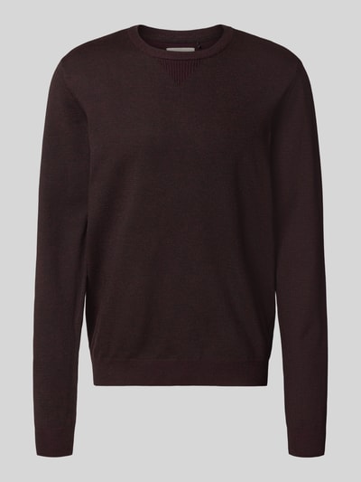 Blend Gebreide pullover met ronde hals, model 'Bruton' Bordeaux - 2