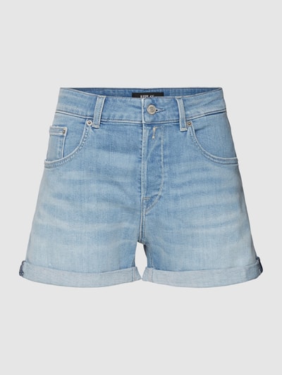 Replay Jeansshorts mit fixierten Beinumschlägen Modell 'ANYTA' Hellblau 2