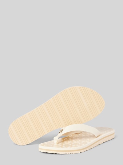 Tommy Hilfiger Teenslippers met labelapplicatie Beige - 3