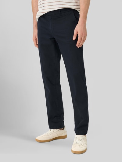 Brax Regular Fit Chino aus Baumwoll-Mix Modell 'Evans' Marine 4