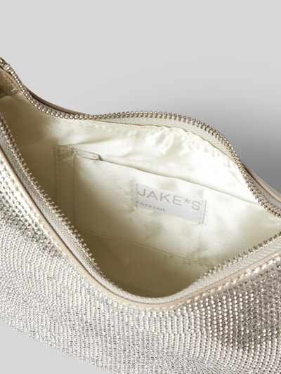 Jake*s Cocktail Handtasche mit Strasssteinbesatz Silber 5