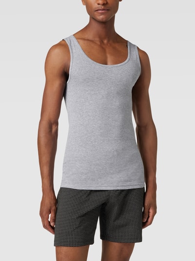 Mey Tanktop im unifarbenen Design Mittelgrau Melange 1