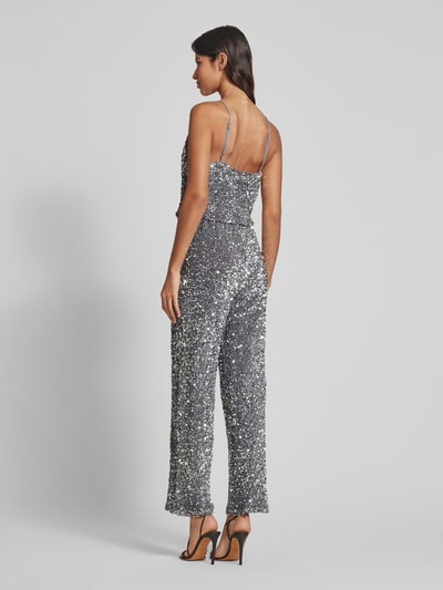 Vila Jumpsuit met pailletten, model 'FAITH' Zilver - 5