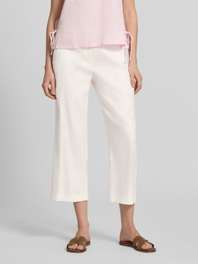 Raphaela By Brax regular fit culotte van linnenmix model 'PAM' Wit - 4
