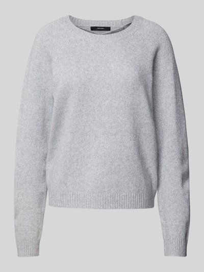 Vero Moda Weicher Pullover mit Glitzerfaden Modell 'DOFFYSHINE' Hellgrau 2