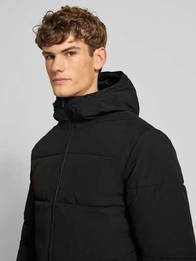 Jack & Jones Kurtka pikowana z kapturem Czarny 3