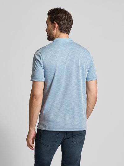 RAGMAN Poloshirt mit Label-Stitching Hellblau 5