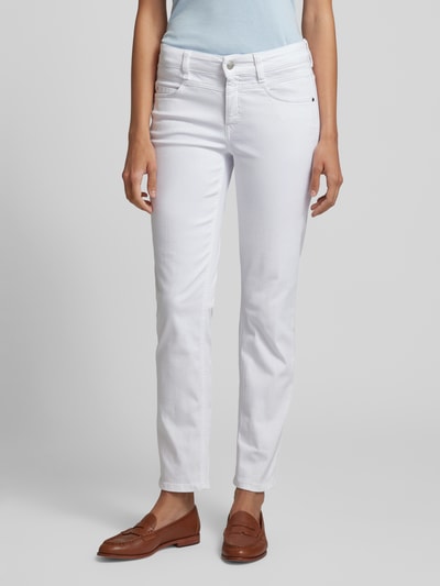 Cambio Jeansy o skróconym kroju regular fit model ‘POSH’ Biały 4