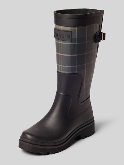 Barbour Gummistiefel mit Label-Patch Black 1