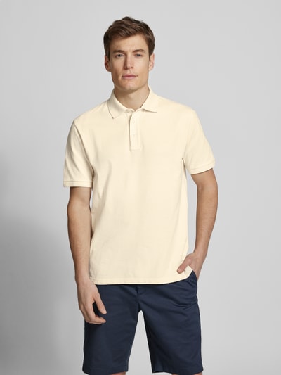 Gant Regular Fit Poloshirt von Label-Stitching Modell 'SUNFADED' Offwhite 4