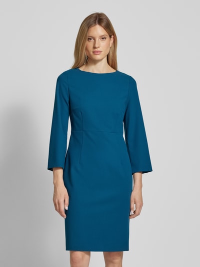 Windsor Knielanges Kleid mit 3/4-Arm Petrol 4