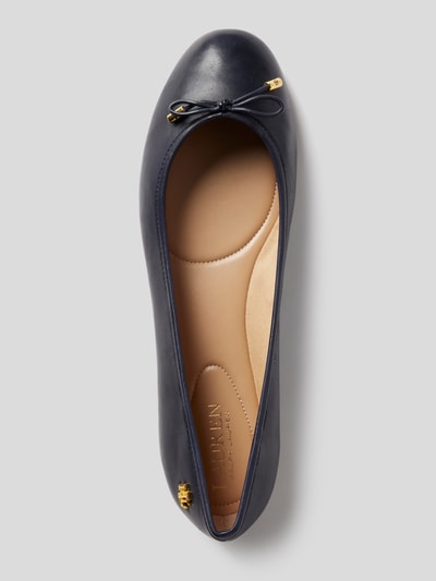 Lauren Ralph Lauren Ballerinas aus Leder Dunkelblau 5