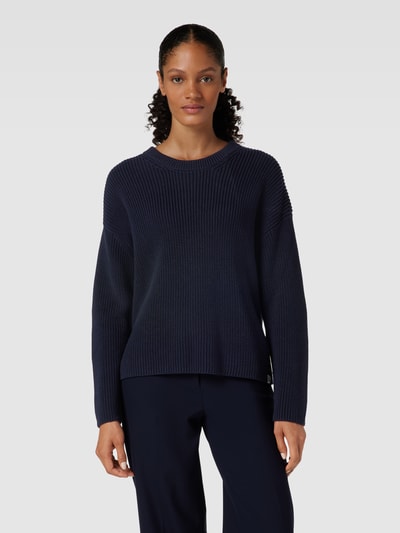 Armedangels Gebreide pullover met ronde hals, model 'NURIAA' Marineblauw - 4