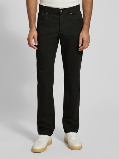Christian Berg Men Stoffen broek met 5-pocketmodel Flessengroen - 4