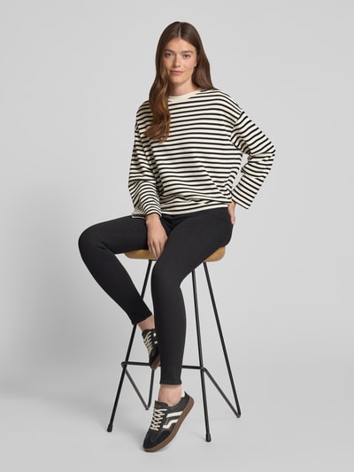 Armedangels Pullover mit Streifenmuster Modell 'FRANKAA' Black 1