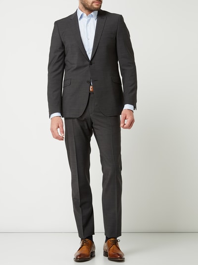 BOSS Slim Fit Business-Hemd aus Baumwolle Bleu 1