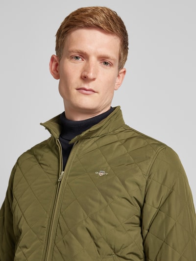 Gant Steppjacke mit Stehkragen Modell 'WINDCHEATER' Oliv 3