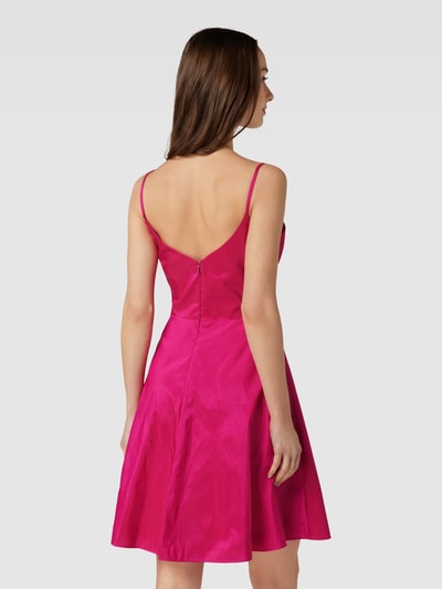 Luxuar Cocktailkleid mit Herz-Ausschnitt Pink 5