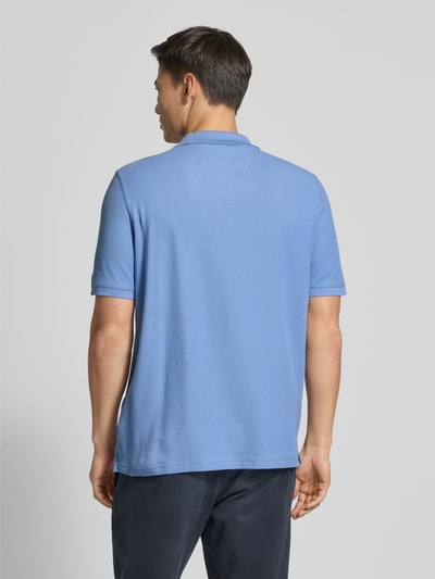 Fynch-Hatton Regular fit poloshirt met logostitching Lichtblauw - 5