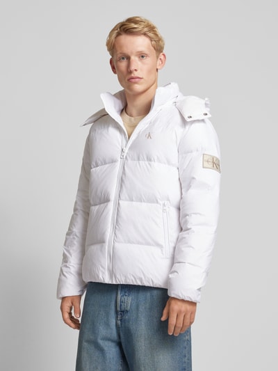 Calvin Klein Jeans Daunenjacke mit Daunen-Feder-Füllung Modell 'ESSENTIALS' Weiss 4