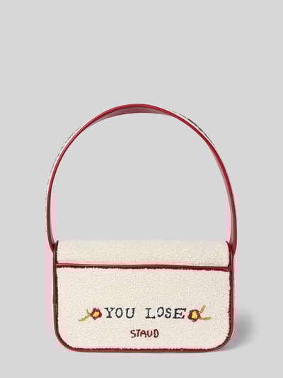 Staud Handtasche mit Perlen Modell 'TOMMY BEADED BAG' Weiss 4
