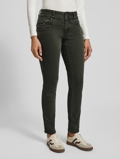 Buena Vista Cropped Hose mit Eingrifftaschen Modell 'TUMMYLESS Z CROPPED' Dunkelgruen 4