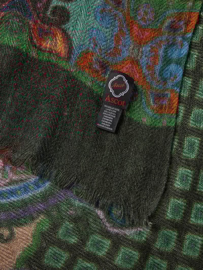 Ascot Sjaal van een mix van wol en kasjmier Groen - 2