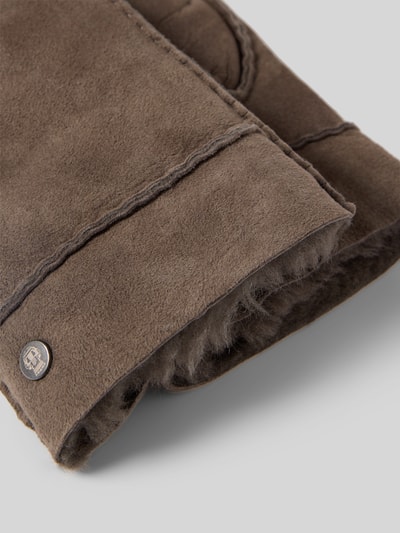 Roeckl Handschoenen van lamswol, model 'HELSINKI' Middengrijs - 2