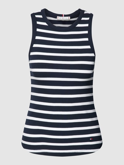 Tommy Hilfiger Top in Feinripp-Optik Marine 2