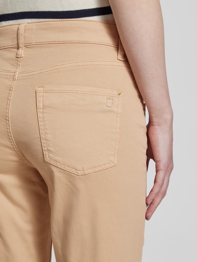 Cambio Slim fit jeans met verkort model, model 'PIPER' Camel - 3