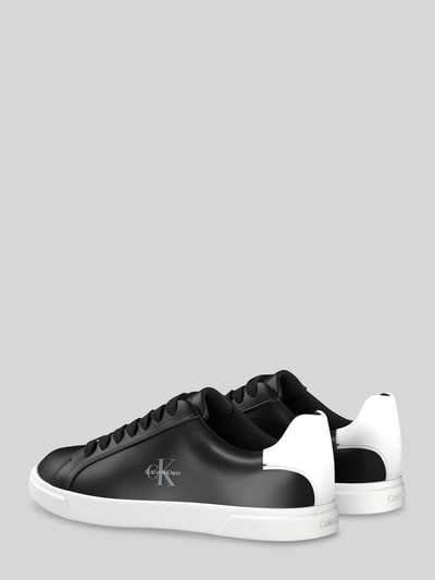 CK Calvin Klein Sneakersy z naturalnej skóry z wytłaczanym logo Czarny 2