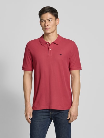 Fynch-Hatton Regular Fit Poloshirt mit Logo-Stitching Koralle 4