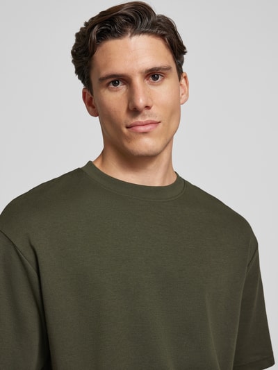 SELECTED HOMME T-shirt met ronde hals, model 'RELAX-OSCAR' Donkergroen - 3