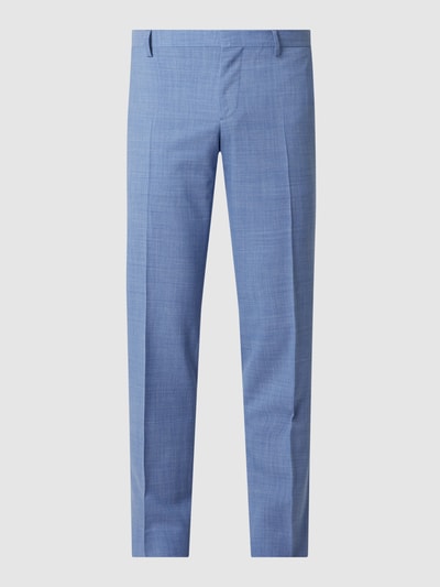 Tommy Hilfiger Tailored Spodnie do garnituru o kroju slim fit z dodatkiem streczu model ‘Sath’  Jeansowy niebieski 2