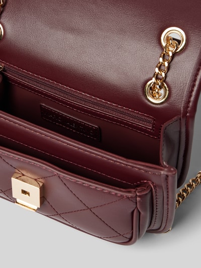 VALENTINO BAGS Crossbodytas met labeldetail, model 'MANSION' Bordeaux - 4