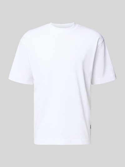 BOSS Orange Regular fit T-shirt van katoenmix, model 'TEETIM' Wit - 1