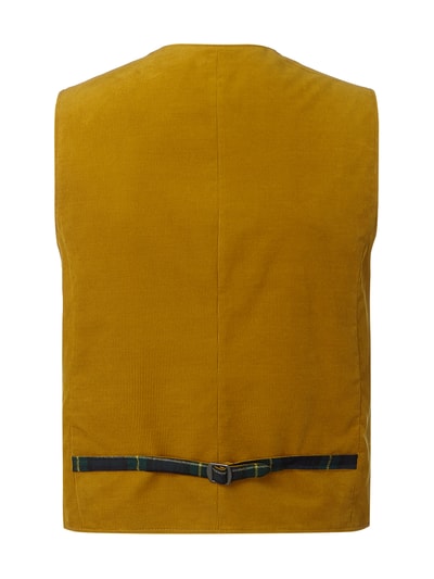 Damens Weste Aus Cord - Ärmellose Long Weste Mit Knopfleiste & Taschen