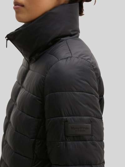 Marc O'Polo regular fit gewatteerd jack met opstaande kraag Zwart - 3