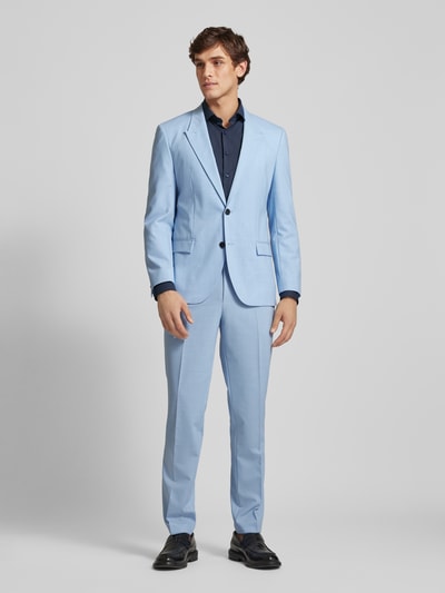 OLYMP No. Six Modern fit zakelijk overhemd met kentkraag Marineblauw - 1