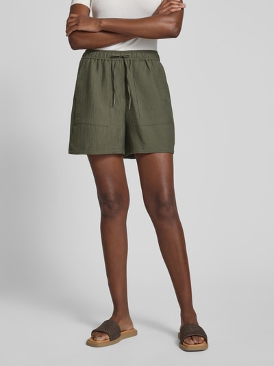 OPUS Bermudas mit elastischem Bund Modell 'Melane' Oliv 4